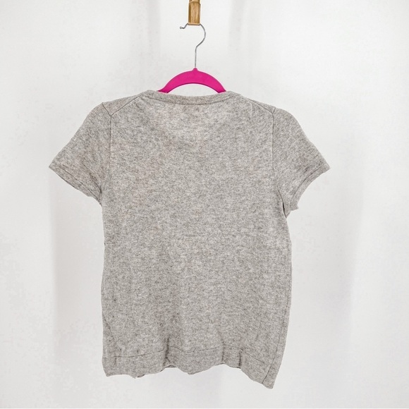 J Crew gray wool blend short sleeve sweater - Picture 3 of 4